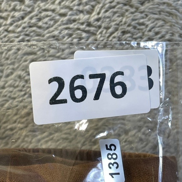 Cato Women's Brown Linen Blend Cargo Capri Pants Medium Elastic Cargo Pockets - Picture 14 of 14